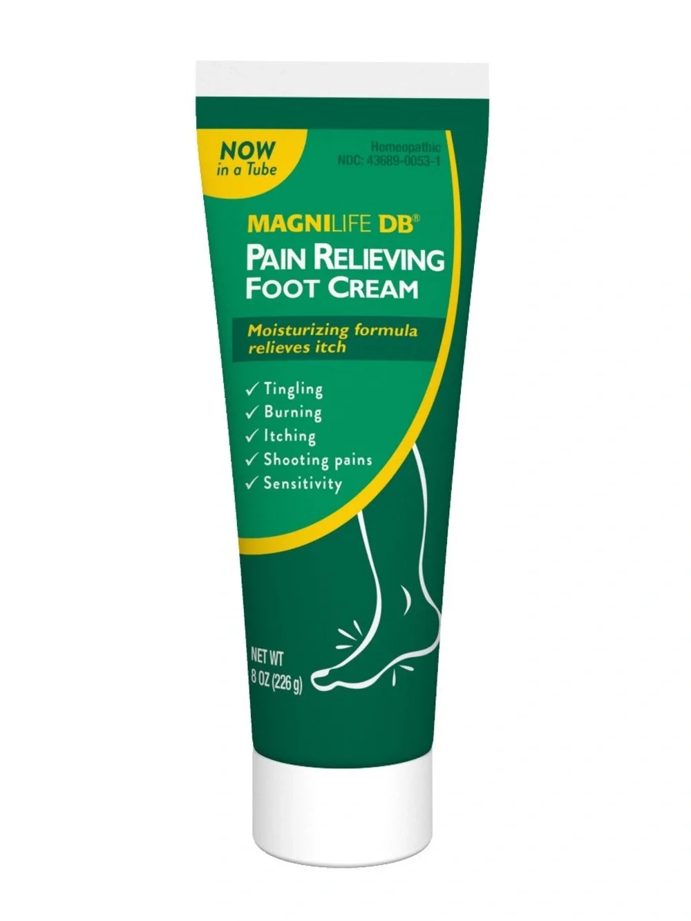 Magnilife DB Pain Relieving Foot Cream 4 oz Homeopathic Cream - New / Sealed